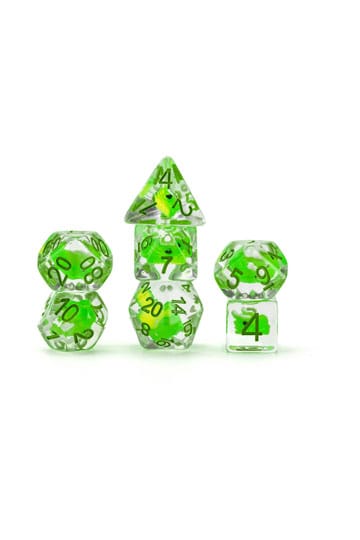Dragon Storm Inclusion Dice Set Green Dragon (7) - MangaShop.ro