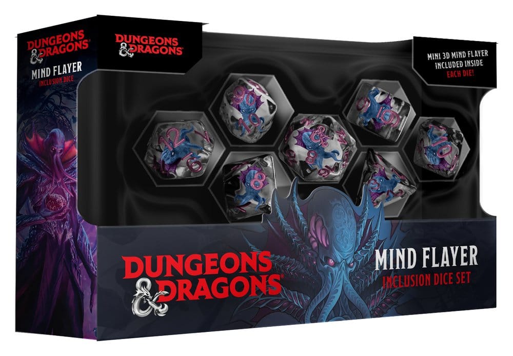 Dungeons & Dragons Monsters Resin Inclusion Dice Set Mind Flayer (7) - MangaShop.ro