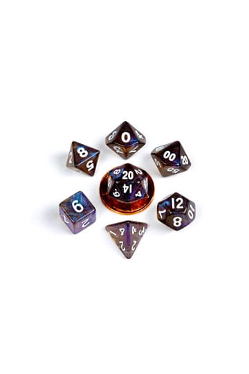 FanRoll Mini Dice Set Stardust Galaxy (7) - MangaShop.ro
