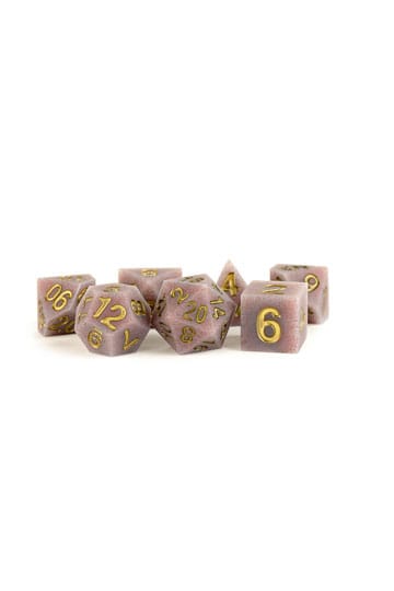 FanRoll Sharp Edge Silicone Dice Set Volcanic Soot (7) - MangaShop.ro
