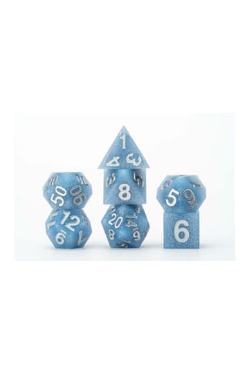 FanRoll Sharp Edge Silicone Dice Set Glacial Debris (7) - MangaShop.ro