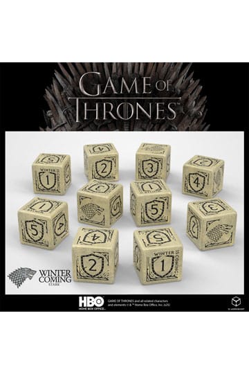 Game of Thrones Dice Set Stark 10xD6 (10) - MangaShop.ro