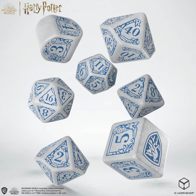 Harry Potter Dice Set Ravenclaw Modern Dice Set - White (7) - MangaShop.ro