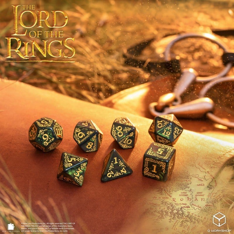 The Lord of the Rings Dice Set of 7 Rohan - MangaShop.ro