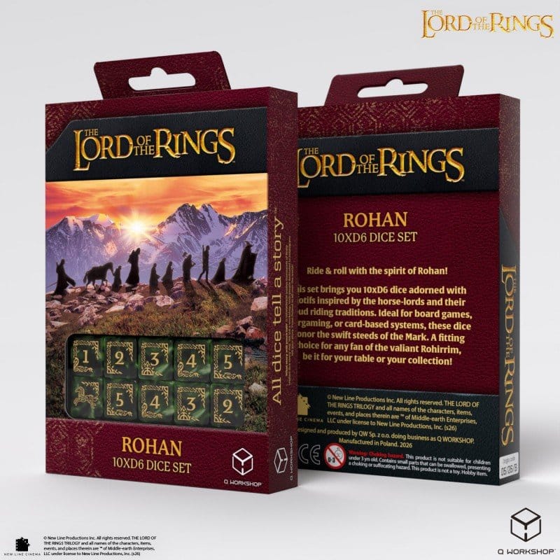 The Lord of the Rings: 10 D6 Dice Set Rohan - MangaShop.ro