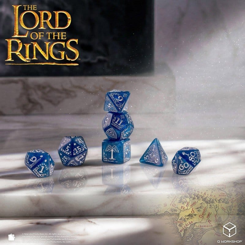 The Lord of the Rings Dice Set of 7 Gondor - MangaShop.ro