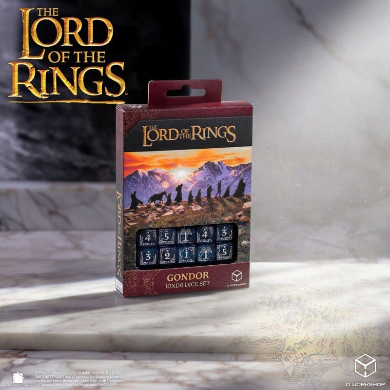 The Lord of the Rings: 10 D6 Dice Set Gondor - MangaShop.ro
