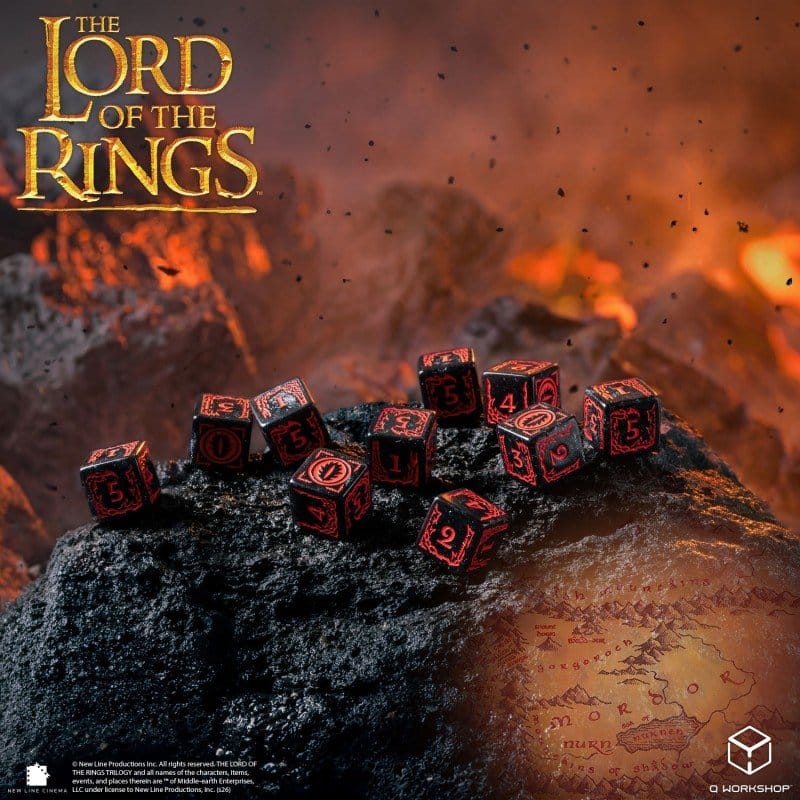 The Lord of the Rings: 10 D6 Dice Set Mordor - MangaShop.ro