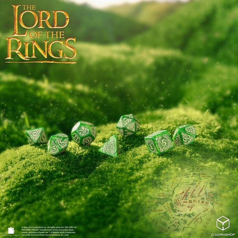 The Lord of the Rings Dice Set of 7 Shire - MangaShop.ro