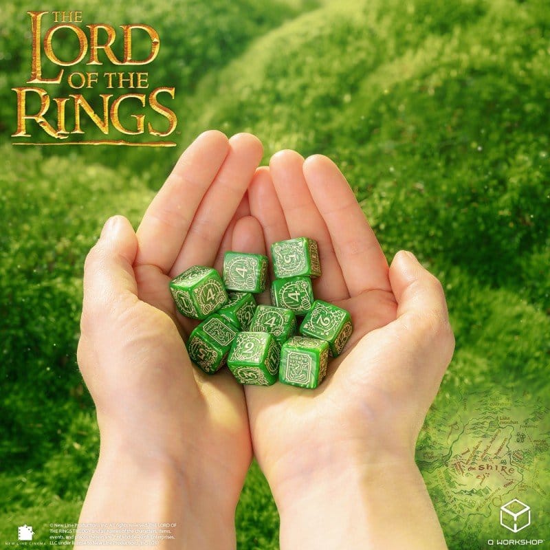 The Lord of the Rings: 10 D6 Dice Set Shire - MangaShop.ro