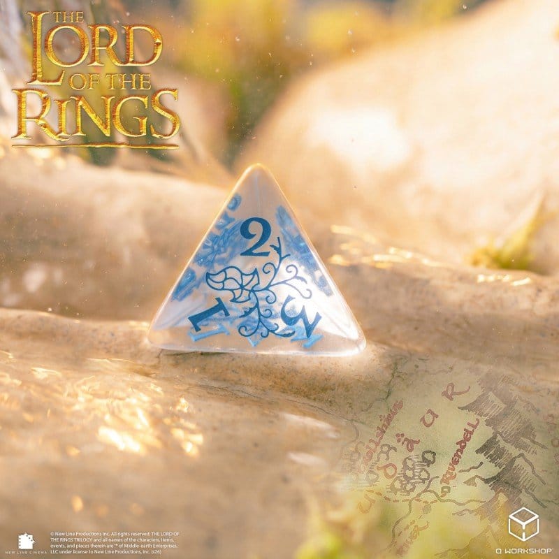 The Lord of the Rings Dice Set of 7 Rivendell (Water) - MangaShop.ro