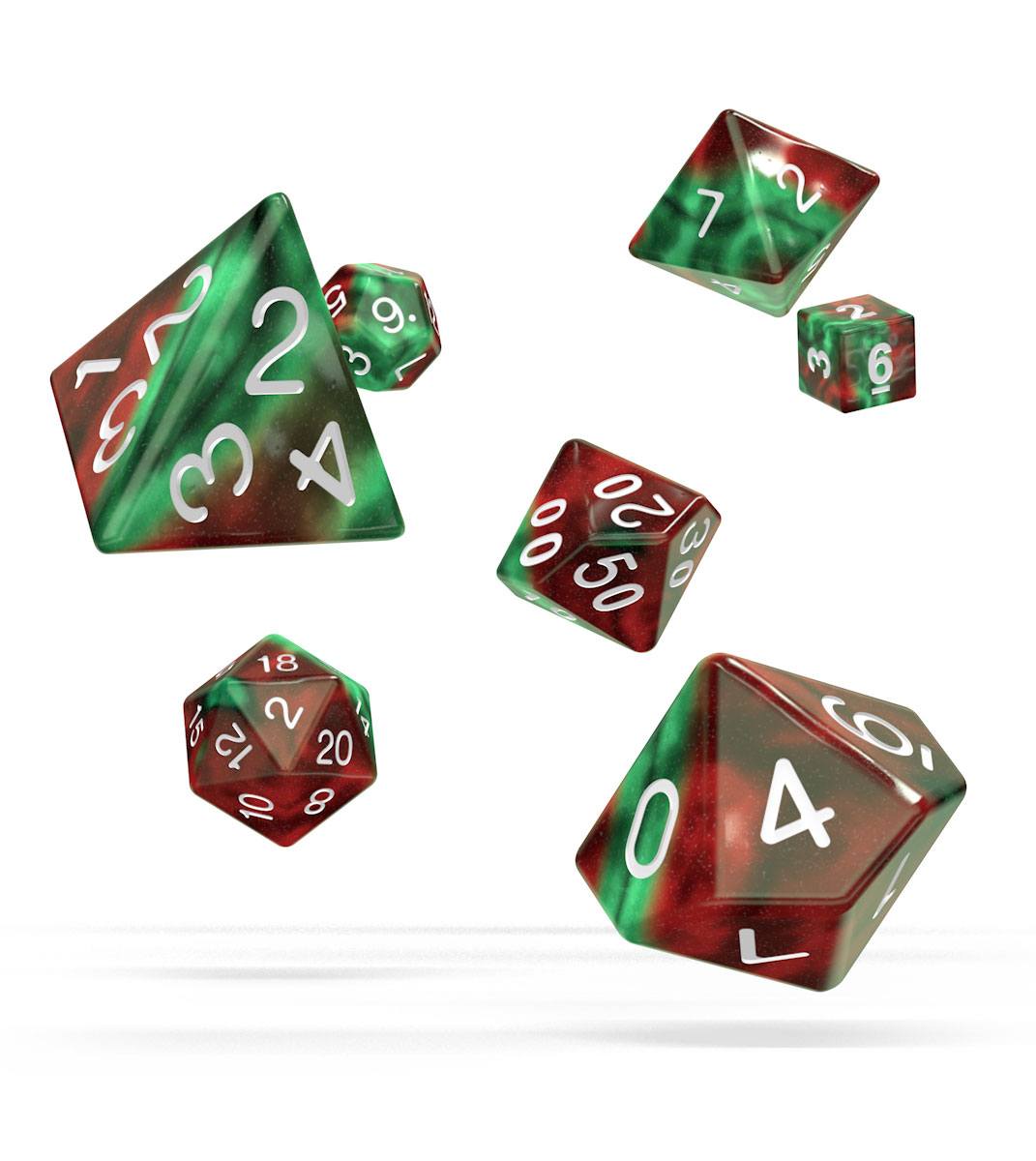 Oakie Doakie Dice RPG Set Gemidice - Bloody Jungle (7) - MangaShop.ro