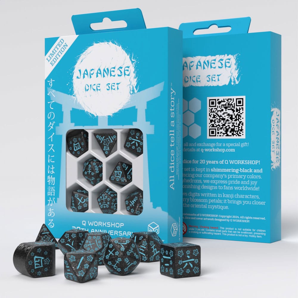 Q-Workshop 20th Anniversary Dice Set Japanese Limited Edition (7) - MangaShop.ro