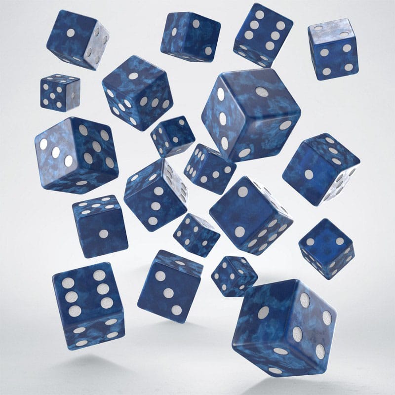 Q Workshop Dice Set Full Pack D6 Cobalt (20) - MangaShop.ro