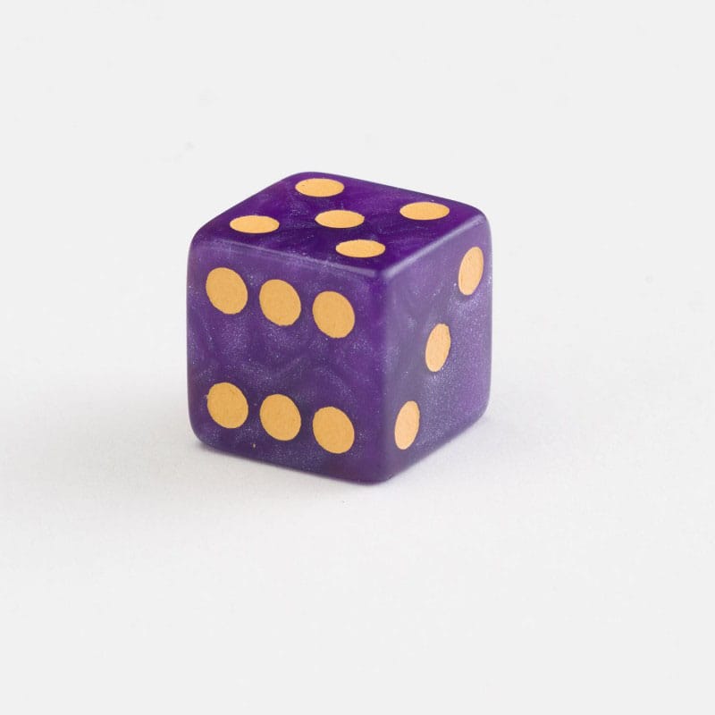 Q Workshop Dice Set Full Pack D6 Shimmering Purple (20) - MangaShop.ro