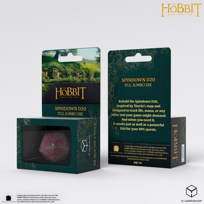 The Hobbit Spindown Jumbo Die Lunaris TCG D20 - MangaShop.ro