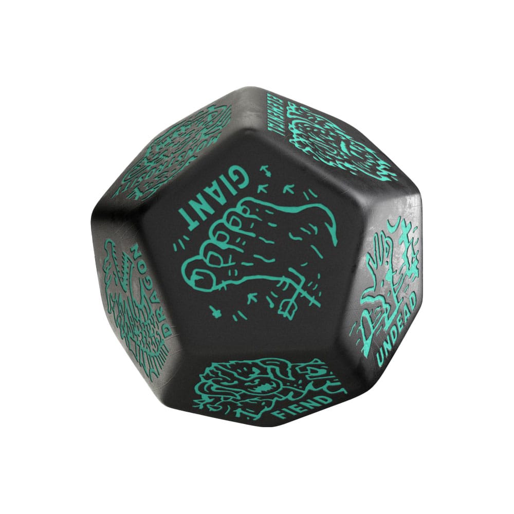Viridian Jumbo Dice Monster Generator Die D12 Black - MangaShop.ro
