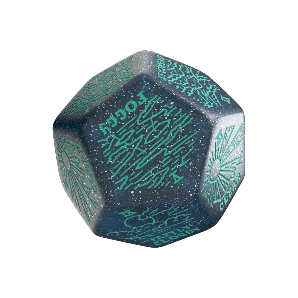 Viridian Jumbo Dice Weather Generator Die D12 Turquise - MangaShop.ro