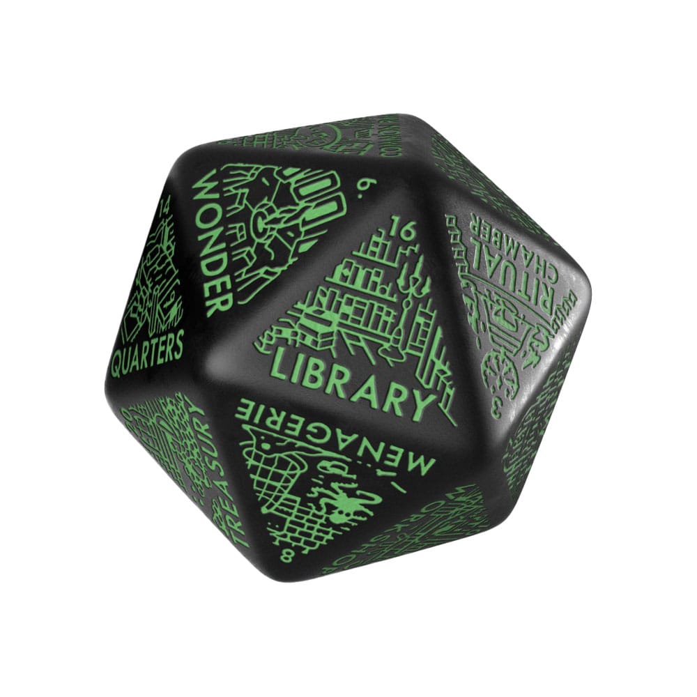 Viridian Jumbo Dice Dungeon Room Generator D20 Black - MangaShop.ro