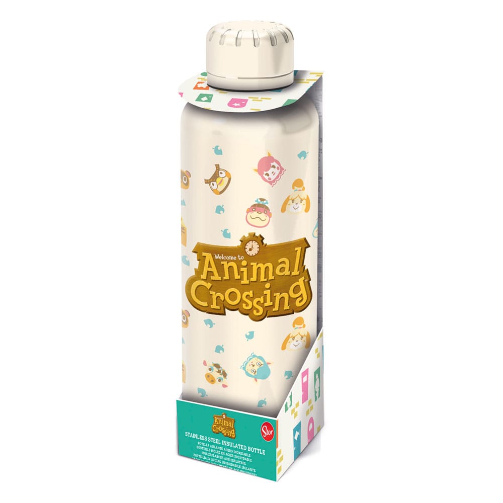 Animal Crossing Water Bottle Logo - MangaShop.ro