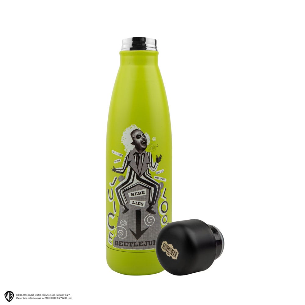 Beetlejuice Thermo Water Bottle Here Lies Beetlejuice - MangaShop.ro