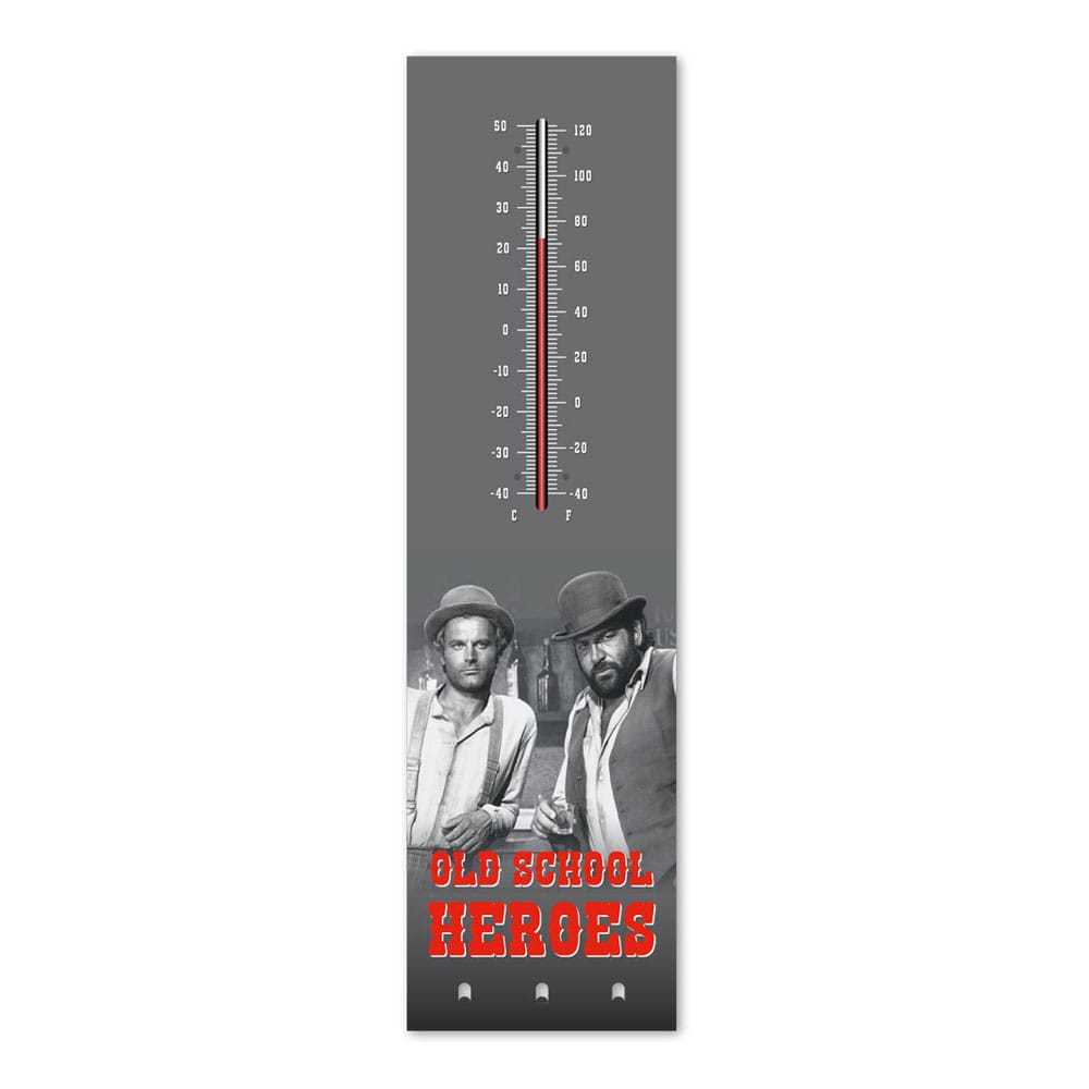 Bud Spencer & Terence Hill Thermometer with metal key holder Old School Heroes - MangaShop.ro