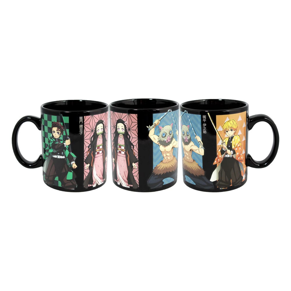 Demon Slayer Heat Change Mug Groupe 473 ml - MangaShop.ro
