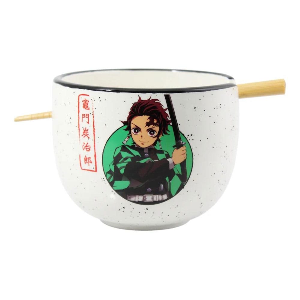 Demon Slayer Ramen Bowl with Chopsticks Tanjiro 414 ml - MangaShop.ro