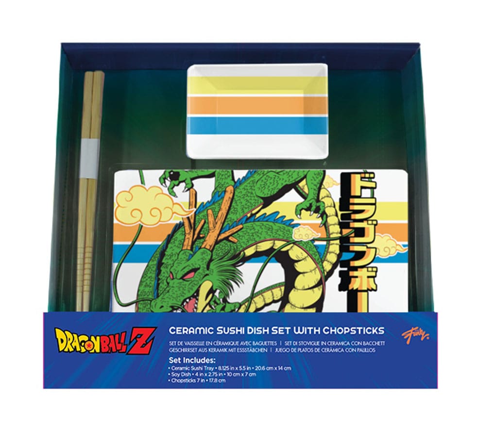 Dragon Ball Z Ceramic Sushi Set with Chopsticks Shenron - MangaShop.ro