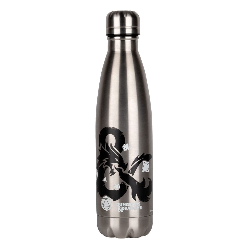 Dungeons & Dragons Thermo Water Bottle Logo Silver - MangaShop.ro
