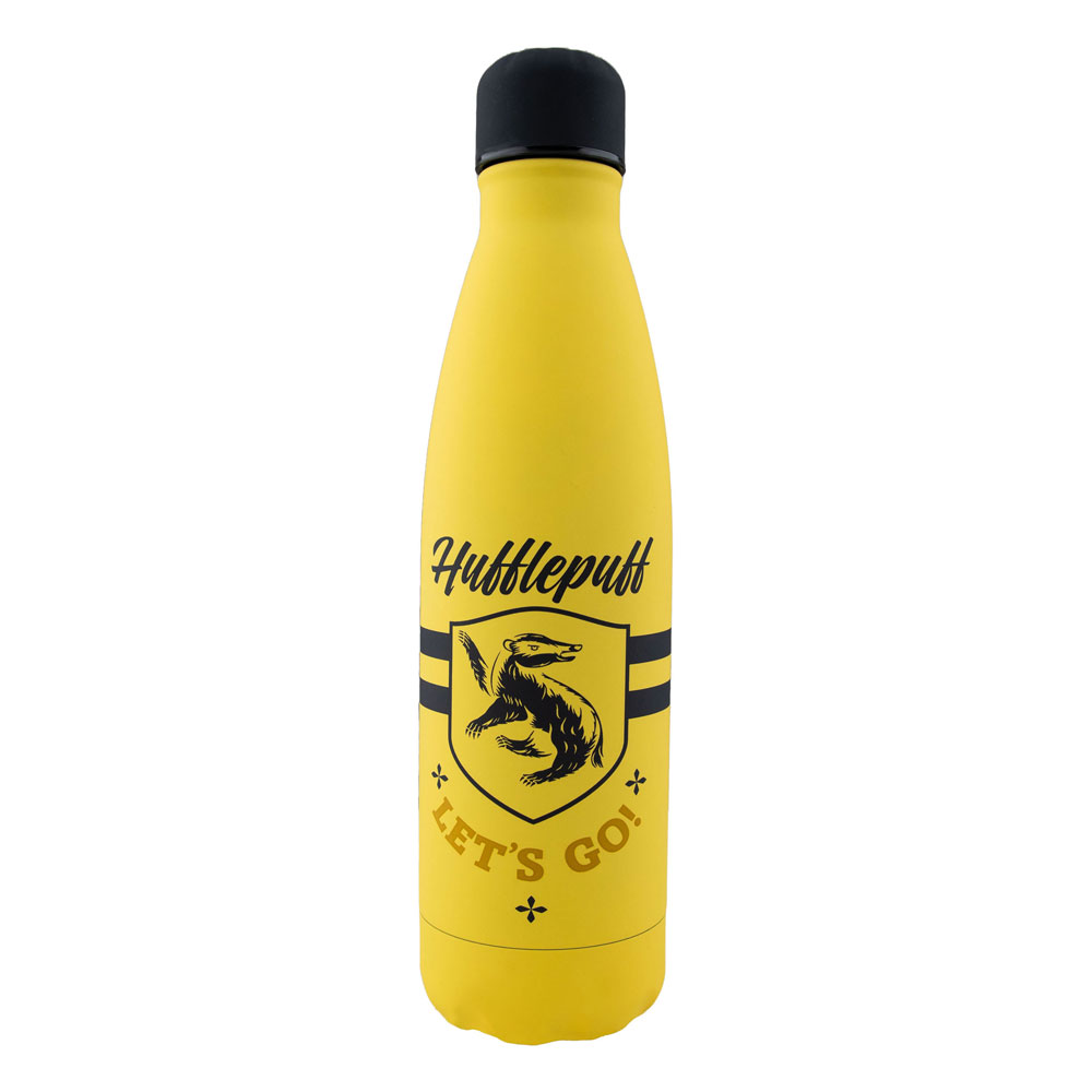 Harry Potter Thermo Water Bottle Hufflepuff Let's Go - MangaShop.ro