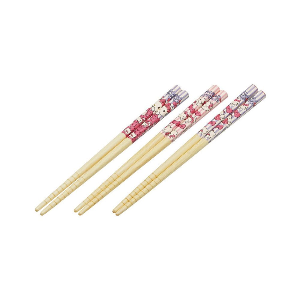 Hello Kitty Bamboo Chopsticks Set Hello Kitty - MangaShop.ro
