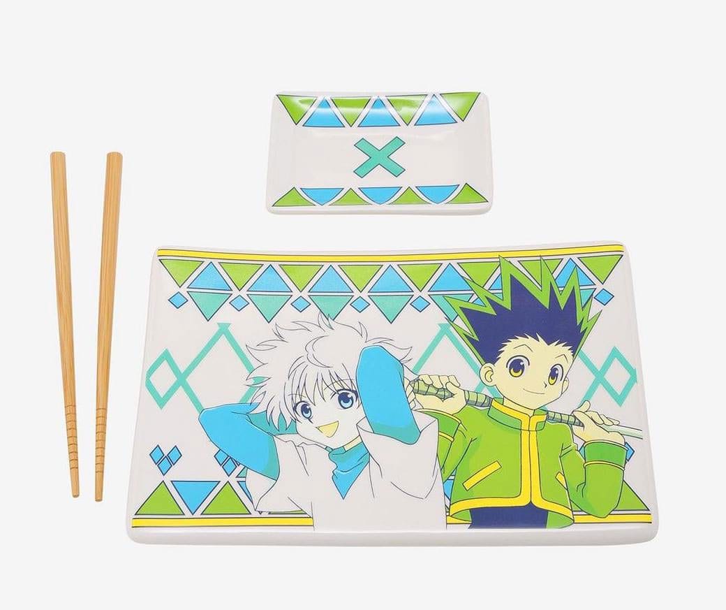 Hunter x Hunter Ceramic Sushi Set with Chopsticks Gon & Killua - MangaShop.ro