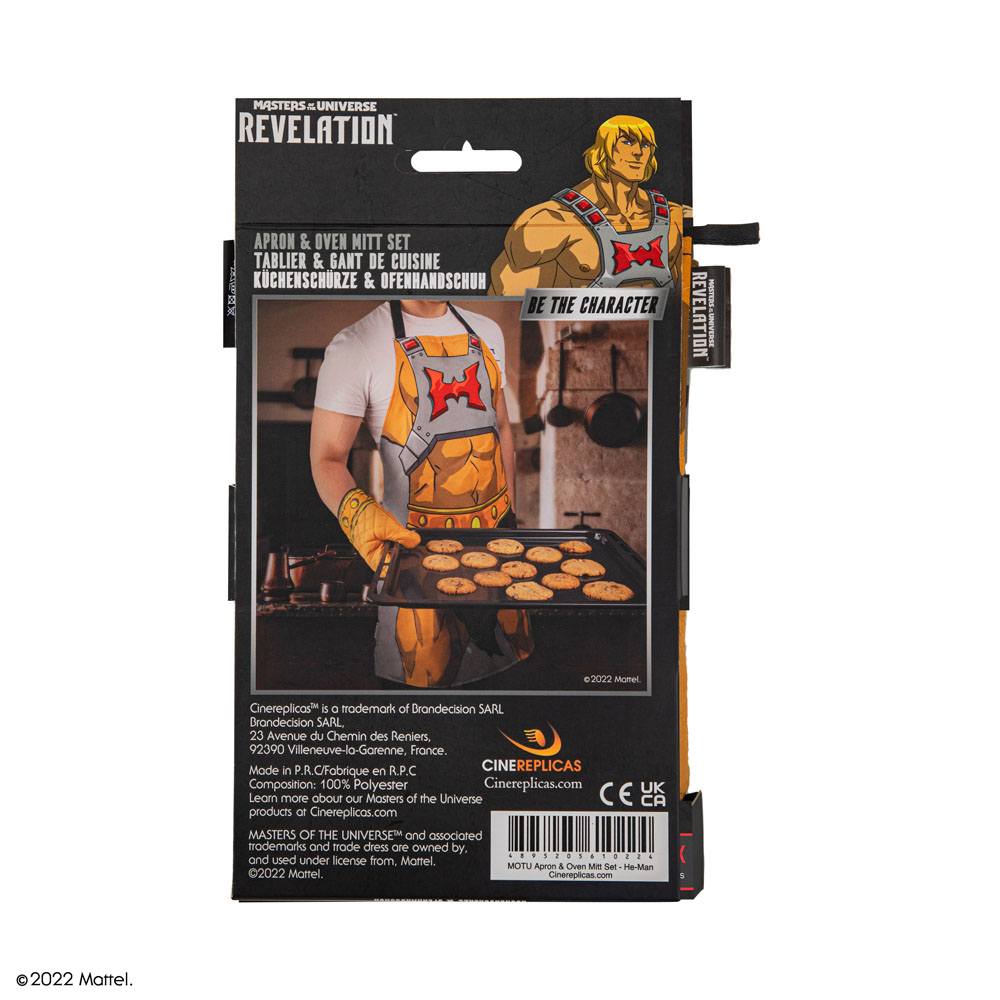 Masters of the Universe cooking apron with oven mitt He-Man - MangaShop.ro