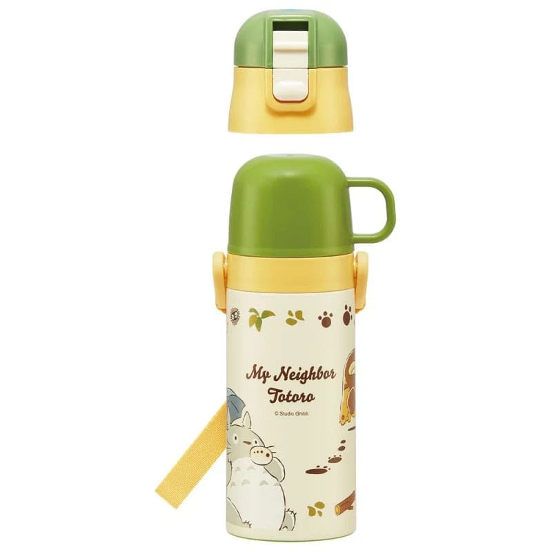 My Neighbor Totoro Water Bottle double opening Totoro & Catbus 420 ml - MangaShop.ro
