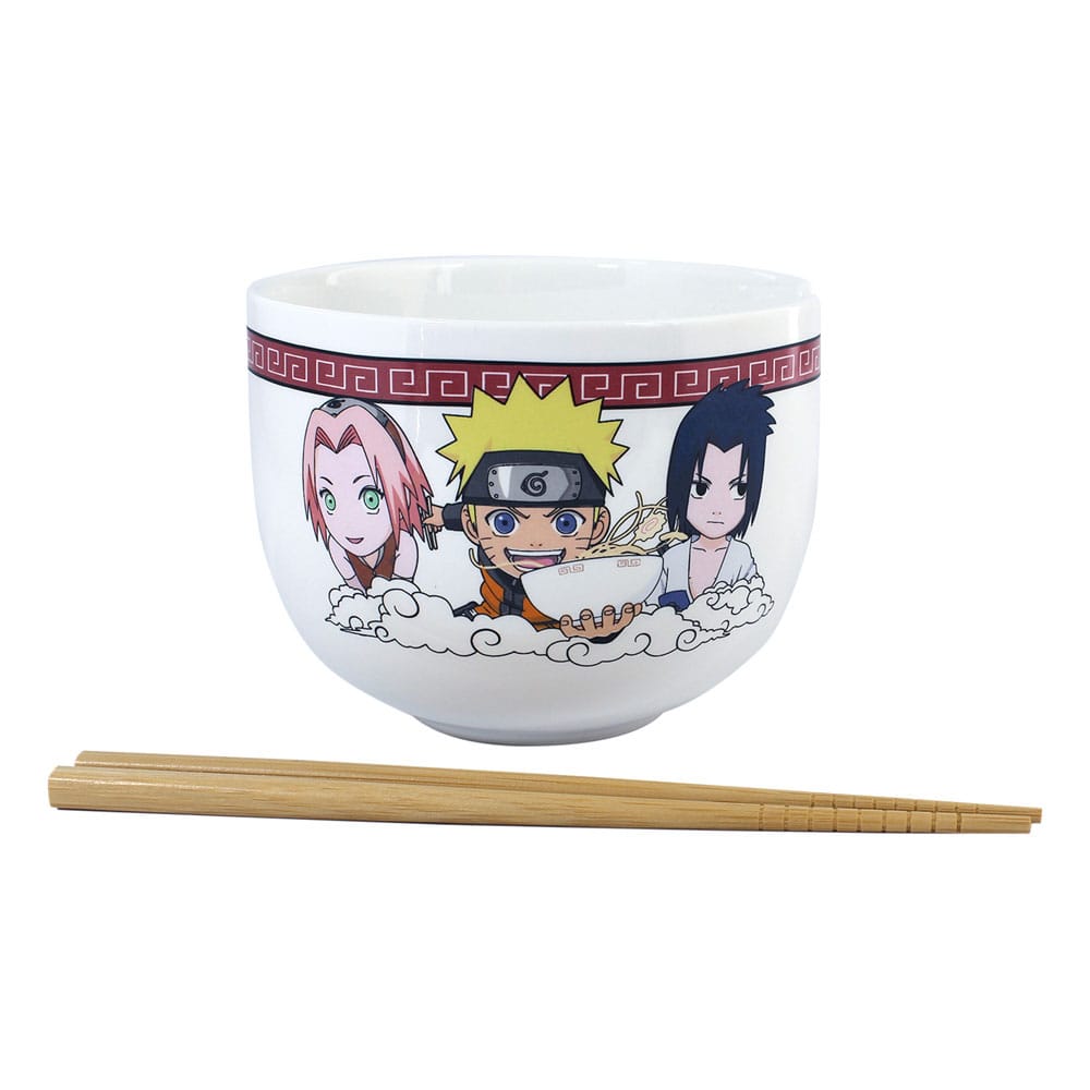 Naruto Shippuden Ramen Bowl with Chopsticks Team Seven 414 ml - MangaShop.ro
