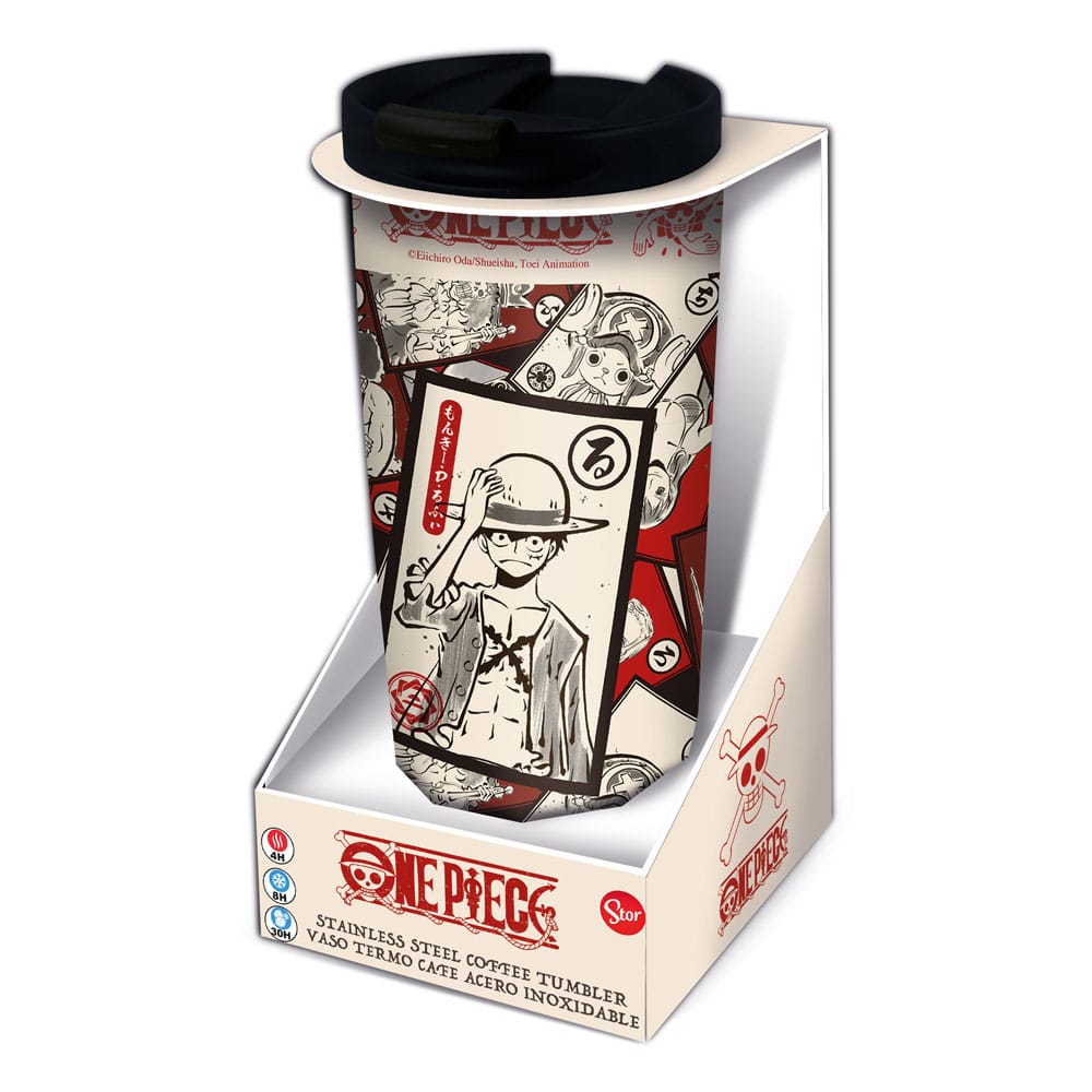 One Piece Stainless Steel travel tumbler Cards - MangaShop.ro
