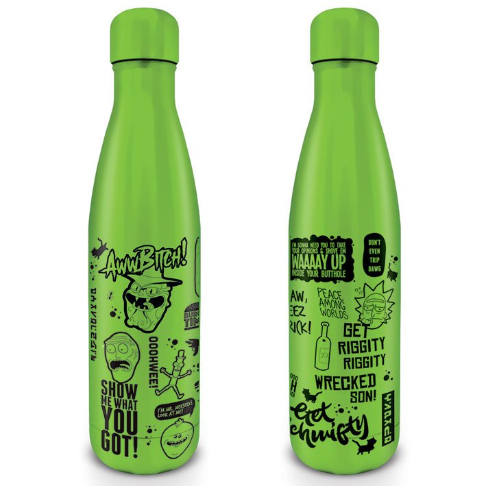 Rick and Morty Drink Bottle Quotes - MangaShop.ro
