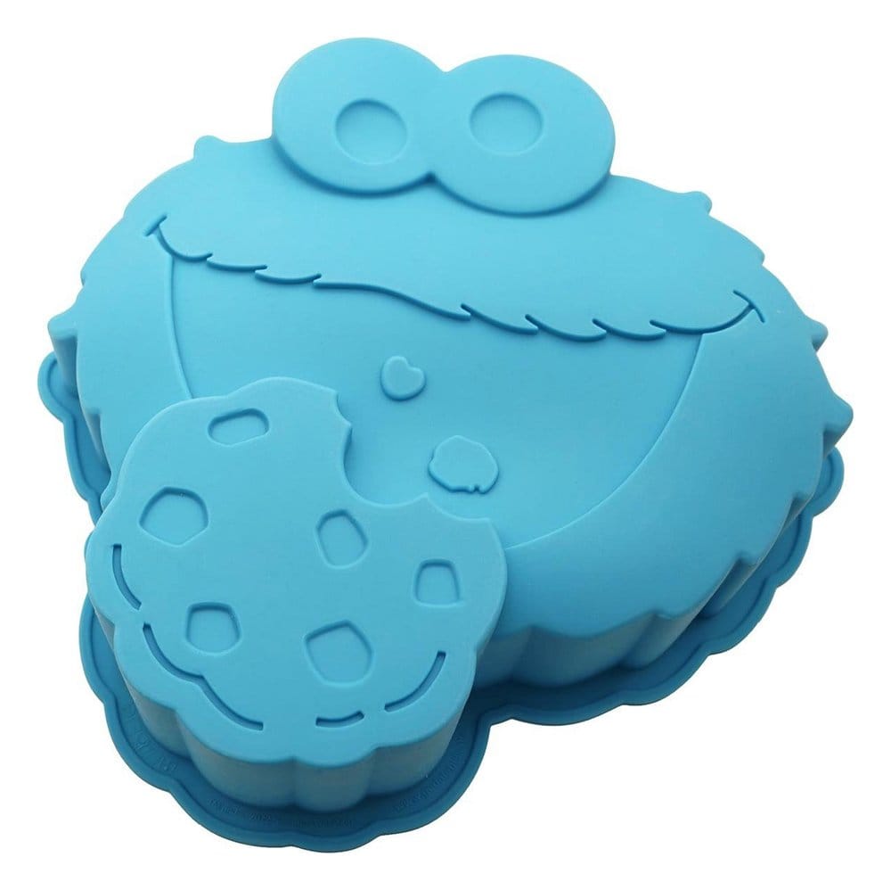 Sesame Street Silicone Baking Tray Cookie Monster blue - MangaShop.ro