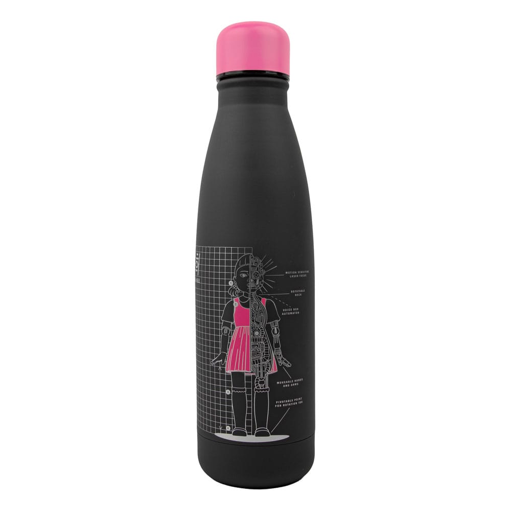 Squid Game Thermo Water Bottle Young-hee Blue & Black Print - MangaShop.ro