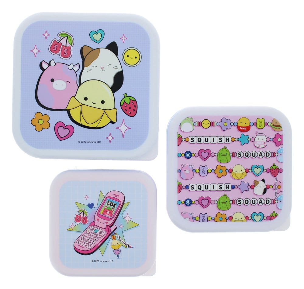Squishmallows Snack Boxes 3-Pack - MangaShop.ro