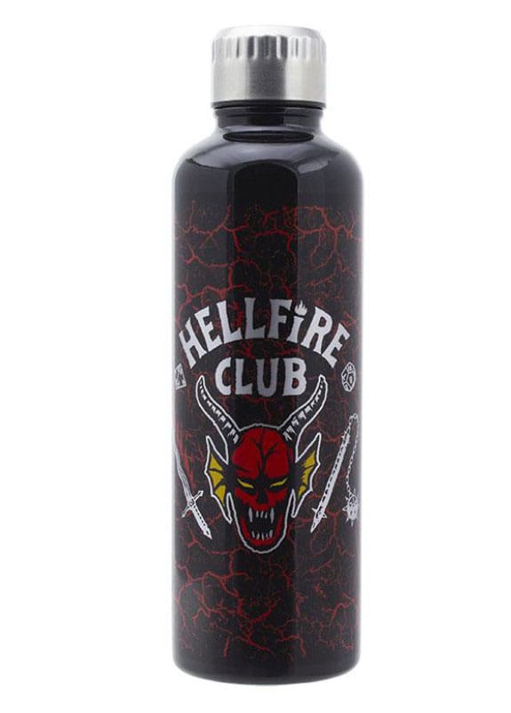 Stranger Things: Hellfire Club Metal Water Bottle - MangaShop.ro