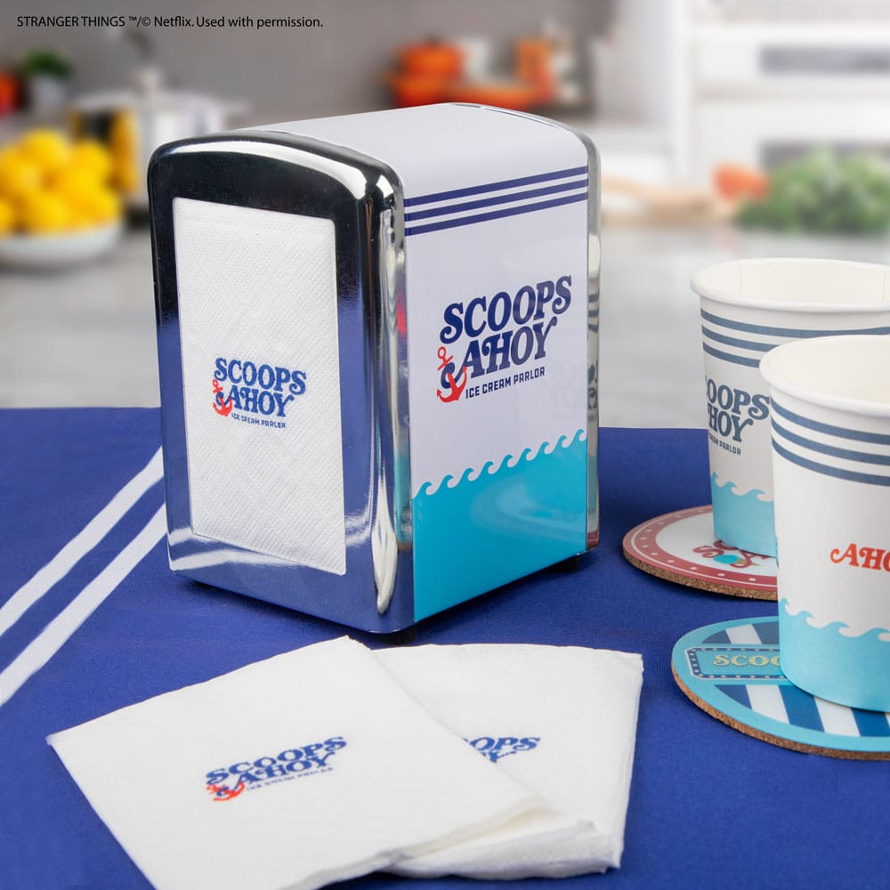 Stranger Things Napkin Dispenser set Scoops Ahoy - MangaShop.ro