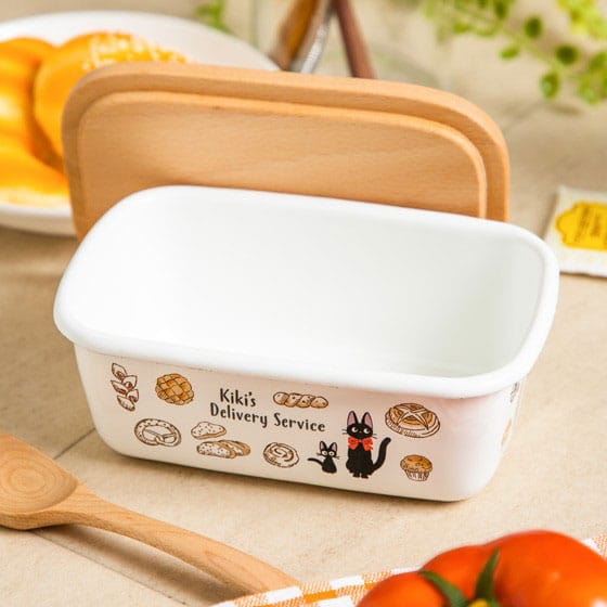 Kiki delivery's service butter dish with wooden lid Viennese pastries 500 ml - MangaShop.ro