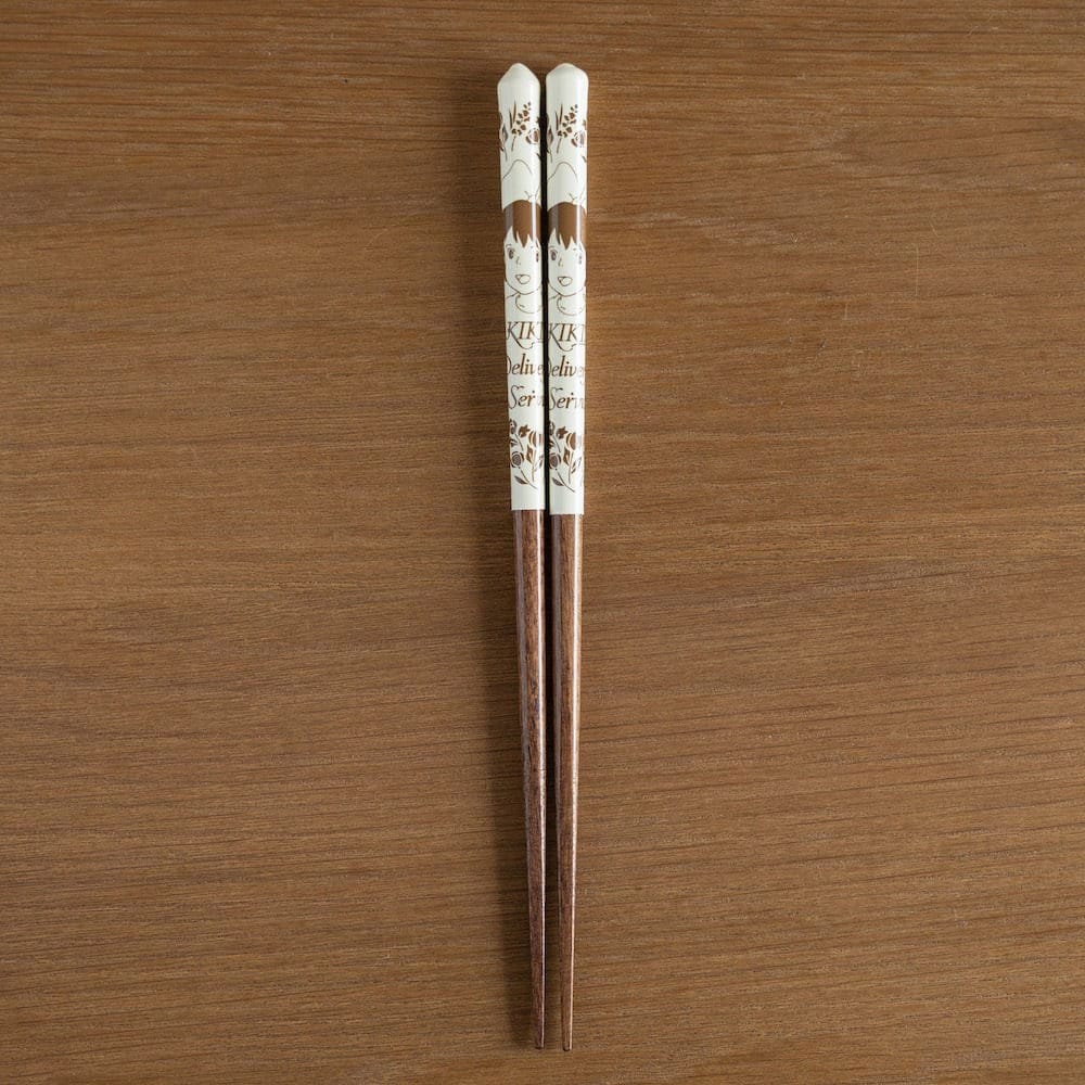 Studio Ghibli lacquered Chopsticks sketches Kiki delivery's service yellow 21 cm - MangaShop.ro