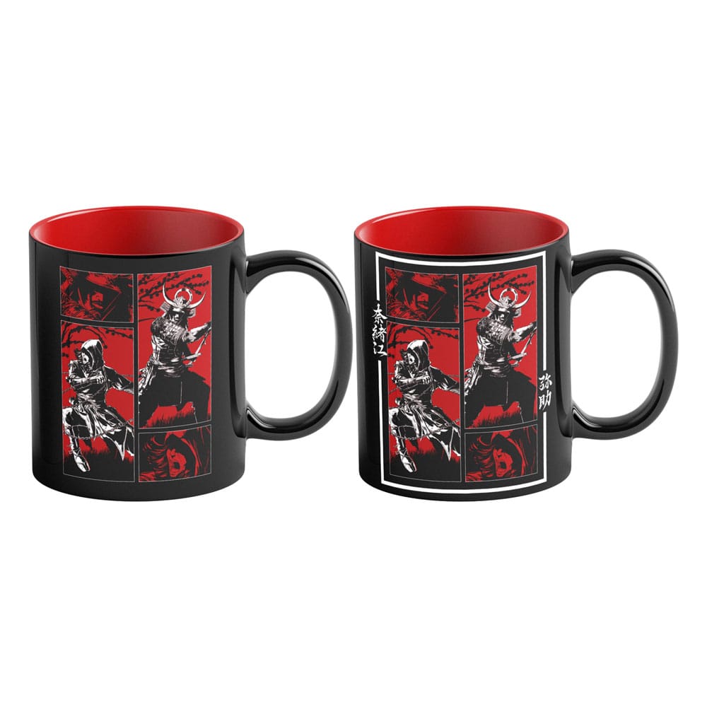 Assassin's Creed Shadows Heat Change Mug Naoe & Yasuke Artwork 450 ml - MangaShop.ro