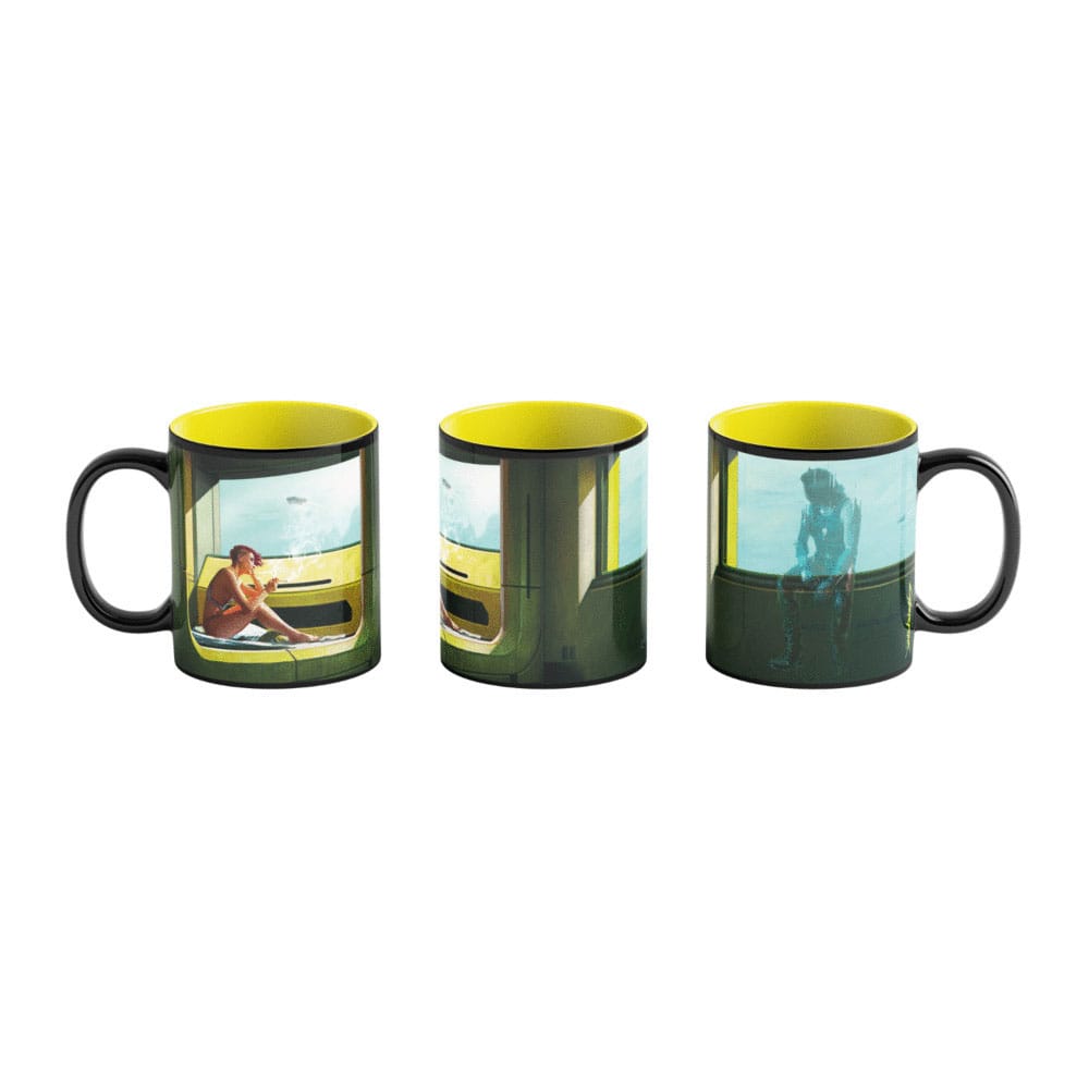 Cyberpunk 2077 Game Art Chronicles Mug Artwork Inspired by Edward Hopper 450 ml - MangaShop.ro