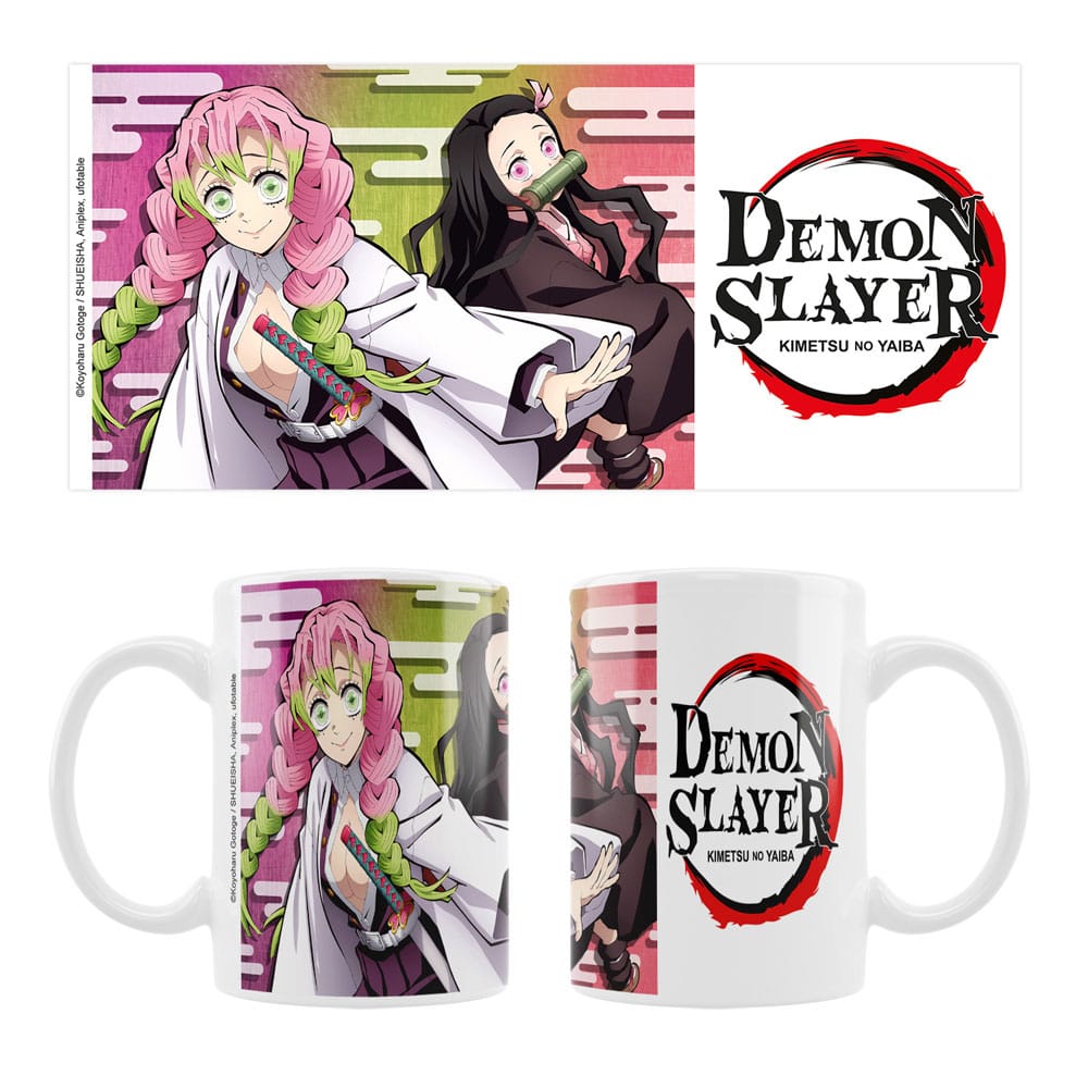 Demon Slayer Ceramic Mug Mitsuri & Nezuko - MangaShop.ro