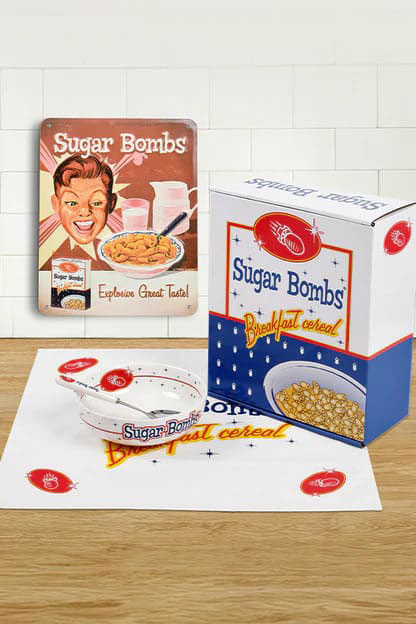 Fallout Breakfast Set Bowl with spoon Sugar Bombs - MangaShop.ro
