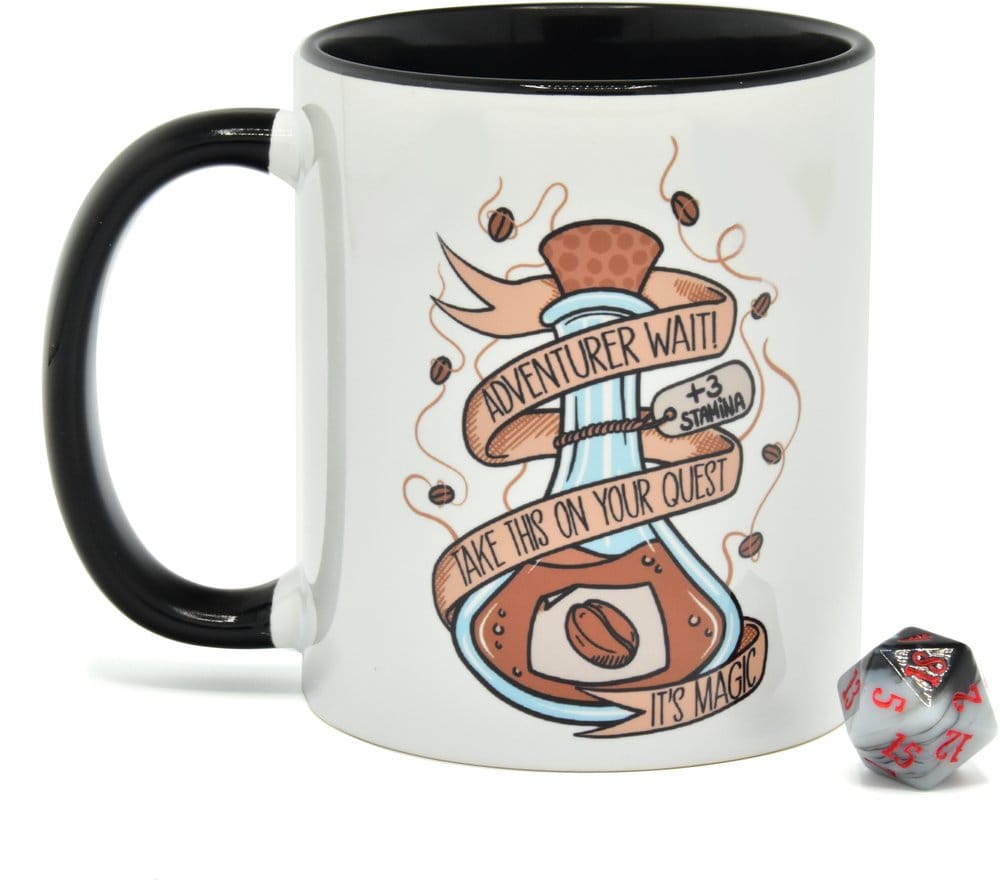Glassstaff Gift Set Mug & Dice D20 Coffee Potion - MangaShop.ro